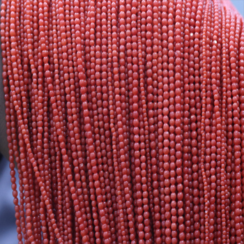 Natural Italian Red Coral Beads 2-4 Mm - Red Coral Material, Round Shape, 1000 Grams Weight | Mars Gemstone For Aries & Scorpio, Enhances Love Life