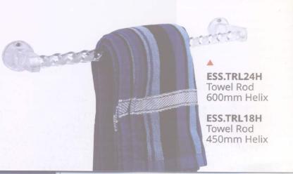 तौलिया रॉड 600 मिमी और 450 मिमी हेलिक्स