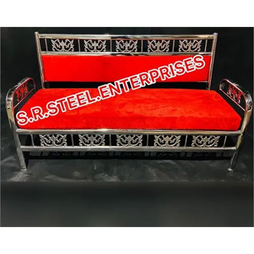 Red Three Seater Sofa