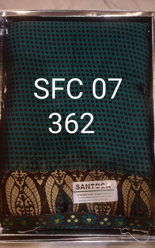 Printed Saree - Chiffon Georgette, Blue Printed Pattern with Elegant Thread Work for Summer