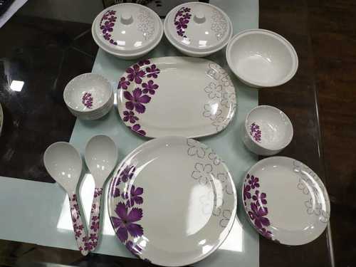 Aaico रिफ्रेश 32 पीस मेलामाइन डिनर सेट