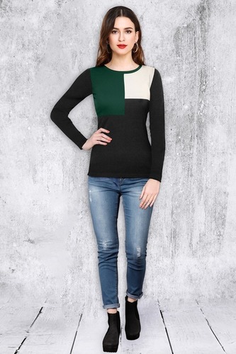 Ladies T-shirt - Export Quality Knitting Fabric, Sizes S-XL | Trendy Printed Design, Cap Sleeves, Hand & Machine Washable, Round Neck