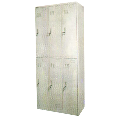 Steel 6 Door Personal Locker - 72" H x 18" W x 12" D | Lockable Doors, Powder Coated Finish, 1 Year Warranty, 100 lbs Weight
