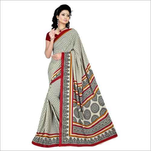 Fancy Crepe Saree - Crepe Fabric, Easy Drape, Available In Multiple Colors | Elegant Design For All Seasons: Rainy, Spring, Summer, Winter