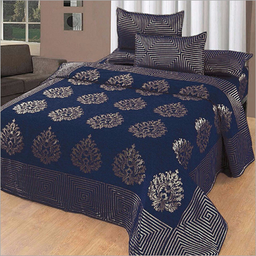 Available In Different Color Chenille Printed Double Bed Cover