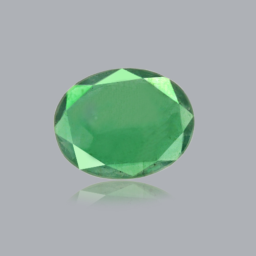 Natural Zambia Emerald Gemstone - 4.00 Carats, Oval Cut Green Color | Certified Natural Stone, Enhances Intelligence And Emotional Balance