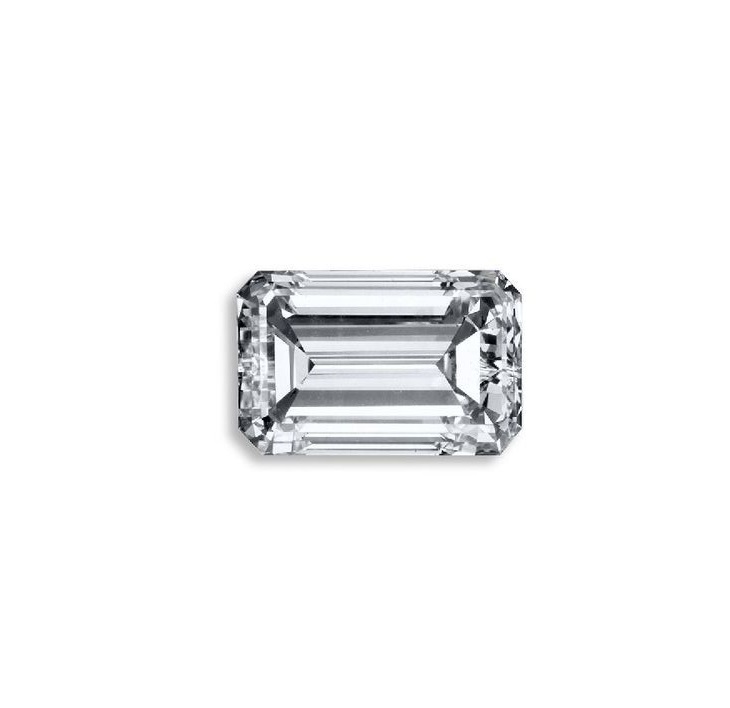 Emerald Diamond 5.00ct G Si1 Shape Igi Certified Cvd Type2a Size: 5.00