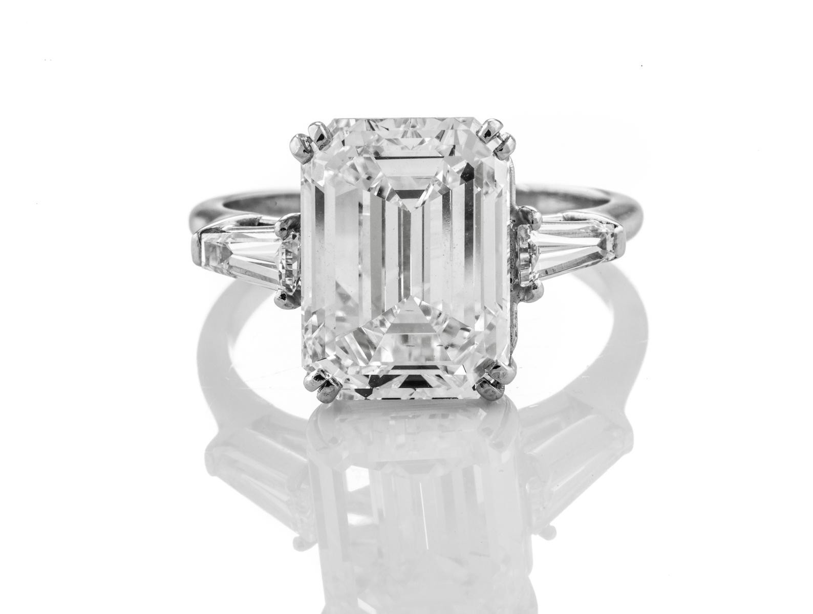 Emerald Diamond 5.00ct G Si1 Shape Igi Certified Cvd Type2a Size: 5.00