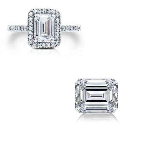 Emerald Diamond 4.04 Ct F Vs1 Shape Igi Certified Cvd Type2a - 4.04 Ct Emerald Cut, Color: F, Clarity: Vs1, Igi Certified Cvd/hpht Diamond