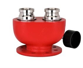 Two Way Inlet Breeching - C.i.s.s., 9.40 Kilograms, Red | Premium Quality, Corrosion Resistant, Reliable Functionality