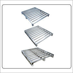SS Pallets - Stainless Steel, Various Dimensions | High Load Bearing Capacity, Polished Smooth Finish, Open Design