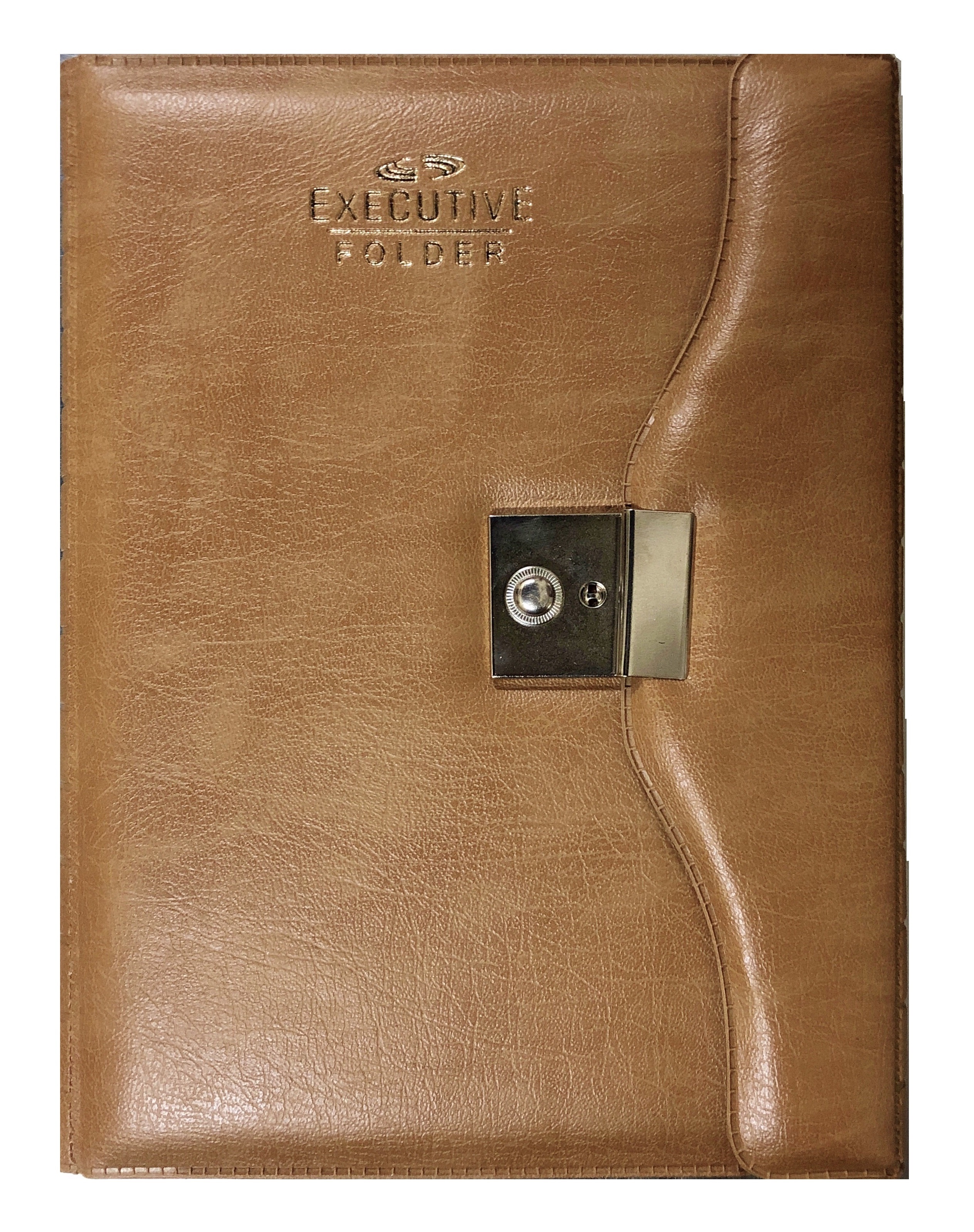 5 Subjects Notebook, Nescafe Size, With Folder, 320 Pages - Foam & Paper Material, 10 X 7.5 Inches, Leatherite Cover With Lock, Single Ruled