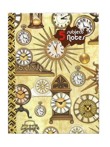 5 Subjects Notebook, Nescafe Size, Hard Binding, 160 Pages & 320 Pages Size: 9.75 X 7.5 Inches (Approx)