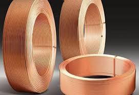 Level Wound Coils (L.w.c.) Ac Copper Pipe - Oxygen Free Copper, 1/4" To 5/8" Od, Yellow/light Orange, 1.21mm - 0.27mm Thickness, Ideal For Hvac Applications