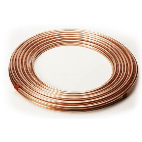 Level Wound Coils (L.w.c.) Ac Copper Pipe - Oxygen Free Copper, 1/4" To 5/8" Od, Yellow/light Orange, 1.21mm - 0.27mm Thickness, Ideal For Hvac Applications