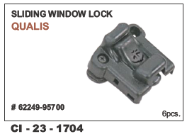 Sliding Window Lock Qualis - Durable Steel | Compatible with 4-Wheeler Vehicles, Includes Warranty for Long-Term Reliability