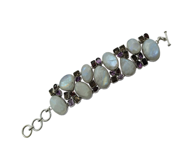 Fashion Magnificent Multi Stone 925 Silver Bracelet