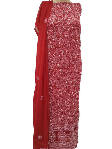 कॉटन जॉर्जेट 2 पीस सेट