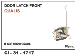 Door Latch Front Qualis LH/RH - Durable Metal Construction | For 4 Wheeler Vehicles, Warranty Included, Left/Right Hand Compatible