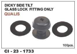 Dicky Side Tlt Glass Lock Fitting Only Qualis - 4 Wheeler Compatibility | Durable Design With Warranty For Reliable Performance
