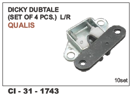 Dicky Dubtail LH/RH Qualis - 4-Wheeler Compatibility | Warranty Included, Durable Design for Reliable Performance