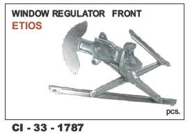 Window Regulator Front ETIOS LH/RH - 4 Wheeler Compatible, Warranty Included | Durable Performance, Reliable Operation, Easy Installation