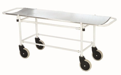 Stretcher Trolley - Strong Ms Powder Coated Structure 203lx560wx820h Mm Dimensions 150mm Castors With 2 Brakes Removable Stretcher