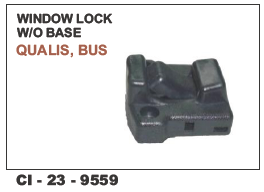 Window Lock w/o Base Qualis, Bus - Durable Metal Finish | Designed for 4-Wheel Vehicles, Warranty Included