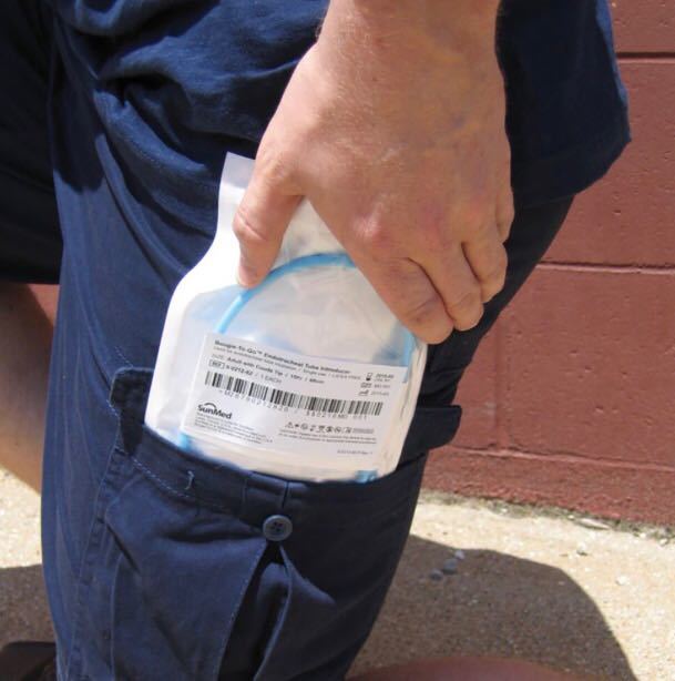 Pocket Bougie - Low Density Polyethylene, 60 Cm X 15 Fr, Blue | Compact Packaging For Ems, Accurate Distance Insertion, Maintains Tip Position