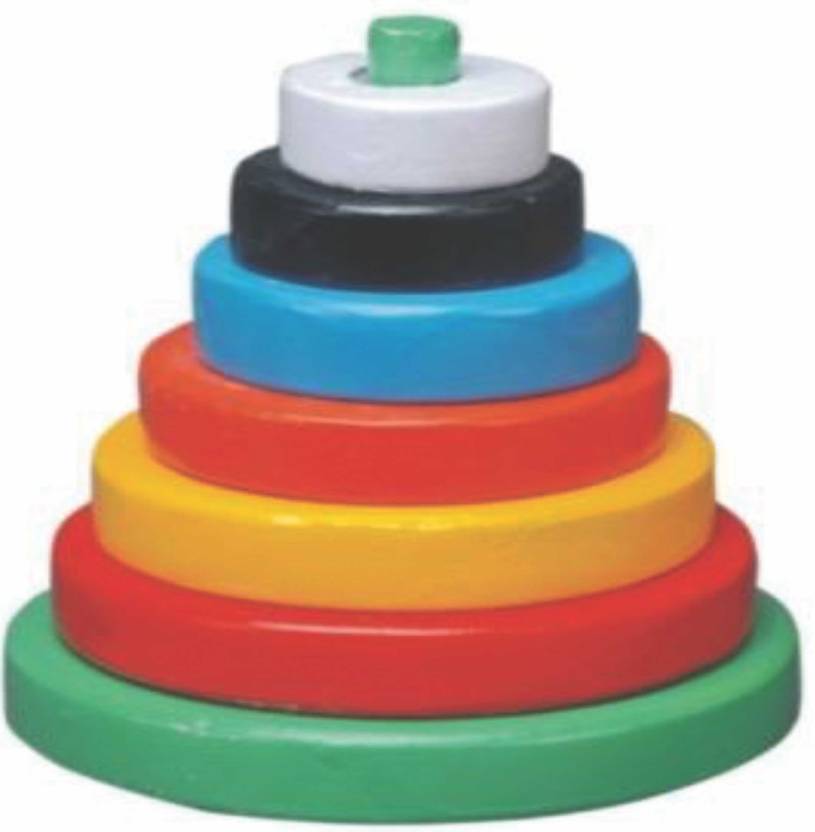Building Blocks & Construction - Wooden Building Cubes 9x5x13 Inches, Colorful Design, Enhances Patience, Problem Solving, And Fine Motor Skills