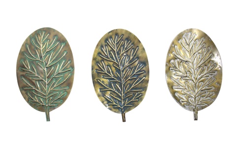 मेटल लीफ वॉल आर्ट