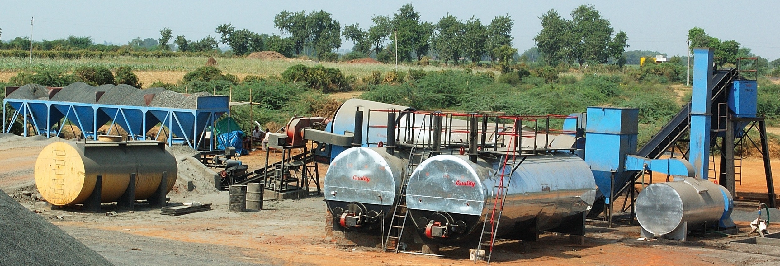 Automatic Asphalt Drum Mix Plant.