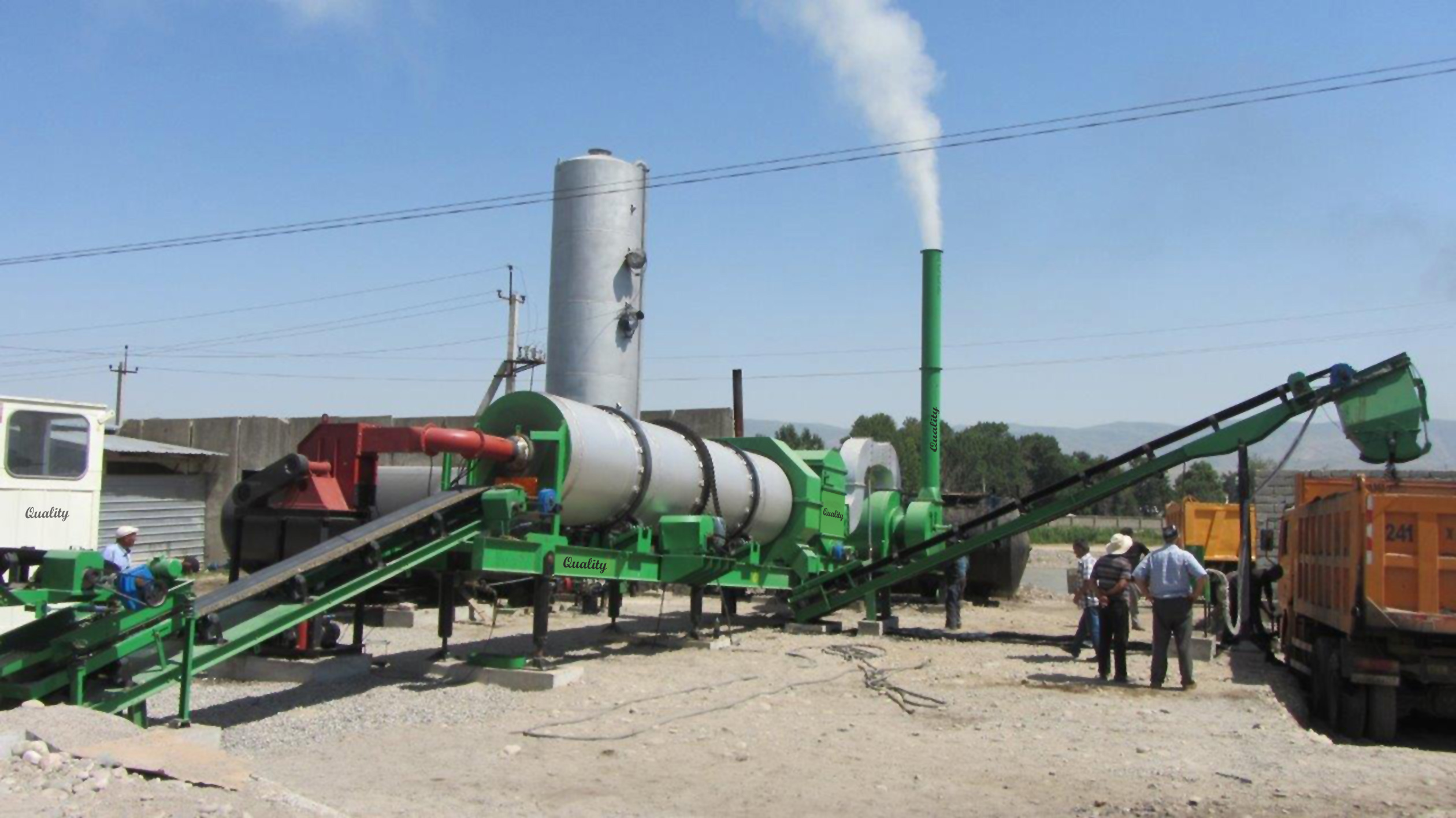 Automatic Asphalt Drum Mix Plant.