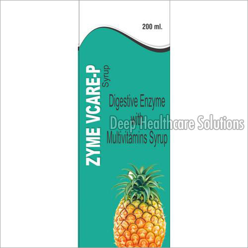 मल्टीविटामिन सिरप के साथ पाचन एंजाइम