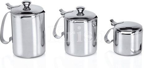 Premium Tea Pot Set- 3 Pcs - Color: As Per Requirement
