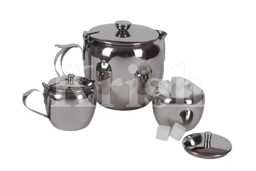 Victoria Tea Pot Set- 3 Pcs - Color: As Per Requirement