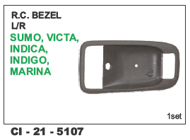 Rc Bezel LH/RH Sumo, Victa, Indica, Indigo, Marina - Durable Plastic | 4 Wheeler Compatibility, Warranty Included