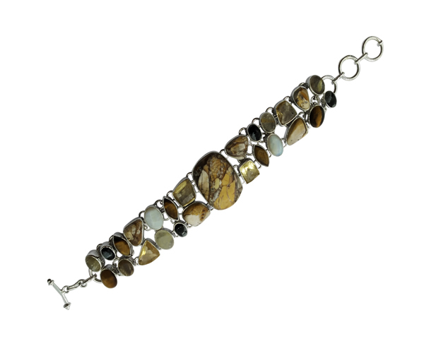 Fashion Powerful Multi Stone 925 Silver Bracelet