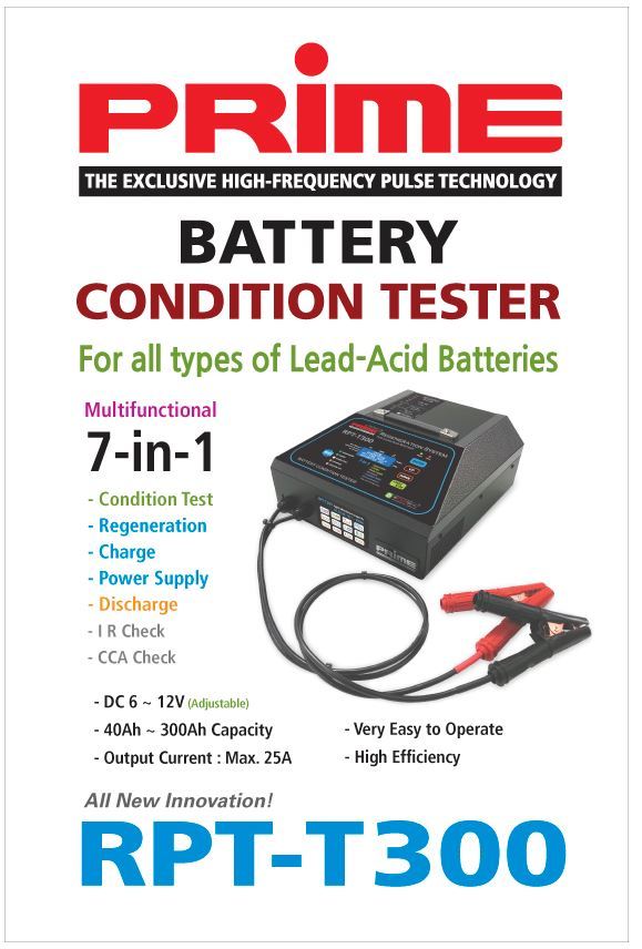 Rpt-t300 Battery Condition Tester Regenerator (7-in-1) - Dimension (L*w*h): 52*43*28 Centimeter (Cm)