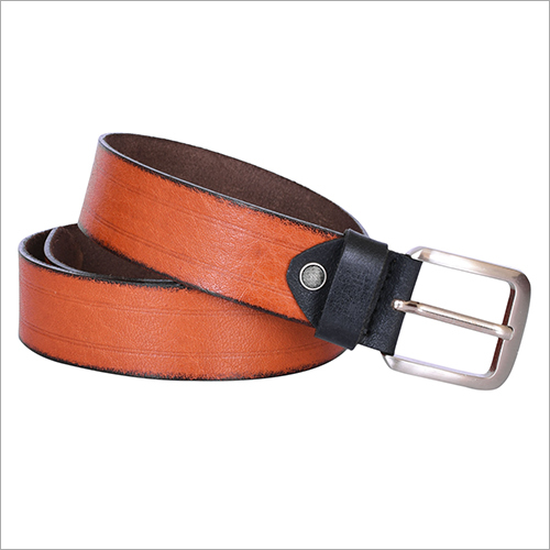 Brown Burnished Leather Belt