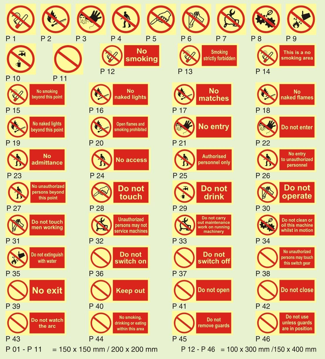 Fire Safety Signage And Direction Board Size: Customized