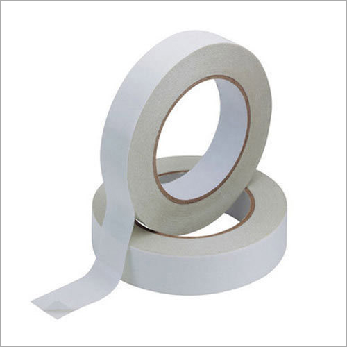 White Double Sided Tissue Tape - Tissue Material, 6-55 Meter Length | Single-Sided Adhesive, Pressure Sensitive for Packaging Applications