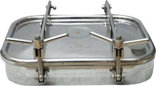 गोल स्टेनलेस स्टील 304 डेयरी मैनहोल