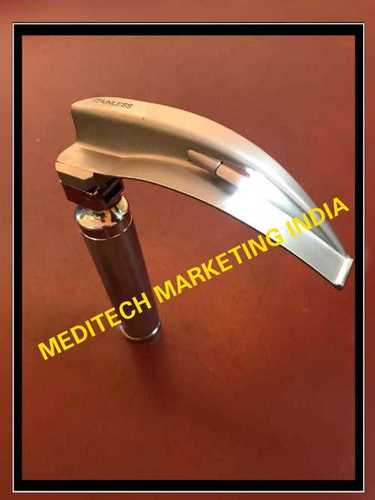 Laryngoscope Blades Left-Handed Conventional - Stainless Steel, Size 3 | Satin Matte Finish, Lightweight, Sterilizable, Reusable, Screw-In Lamps