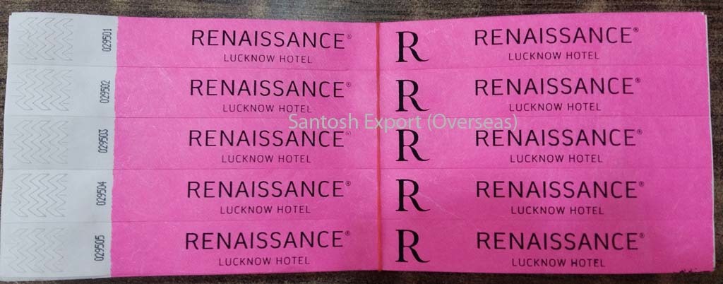 Event Identification Band - Paper Fiber Material 100% Tamper Proof Design | Strong Adhesive Unique Serial Number Various Color Options