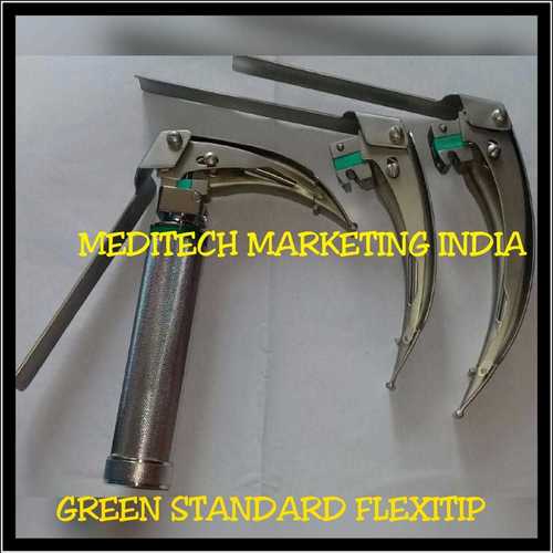 Laryngoscope Fiber Optic Flexitip Green Standard Application: Hospital