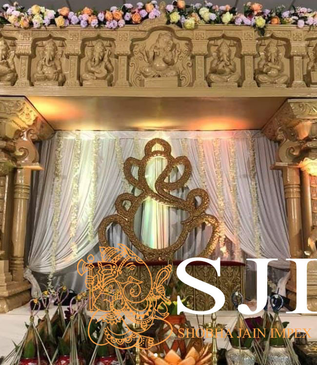 South Indian Wedding Mandap - Color: Brown