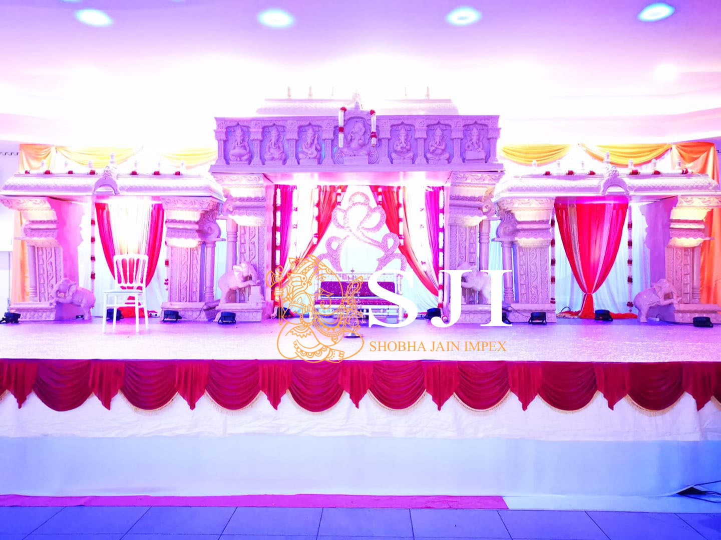 South Indian Wedding Mandap - Color: Brown