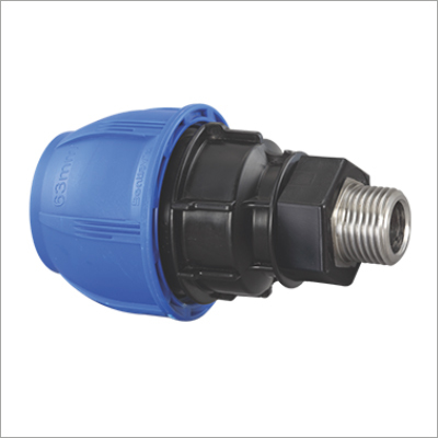 Male Thread Adapter - Color: Black &  Blue