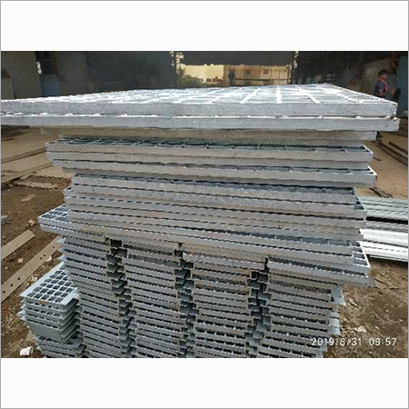 GI Grating - Zinc Coated Mild Steel, Customized Size, Polished Surface Finish | Anti-Corrosion, Anti-Skid, Industrial Use for Platforms, Aisles, Manhole Covers